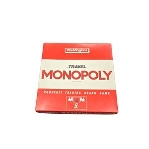 Travel Monopoly Board Game - Red and White